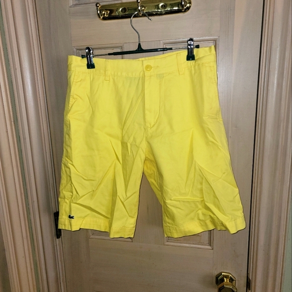 Lacoste Other - NWT Mens SZ 30 Lacoste Yellow Shirts Classic Fit